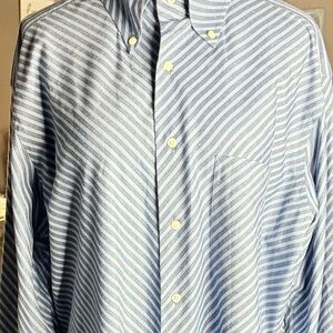 Tommy‎ Hilfiger Blue and  Black Striped Button Down Shirt